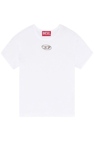 디젤 여성 티셔츠 LOGO COTTON T SHIRT NB30