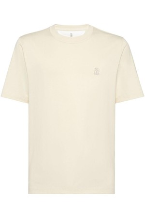 브루넬로 쿠치넬리 남성 티셔츠 LOGO COTTON T SHIRT NB30