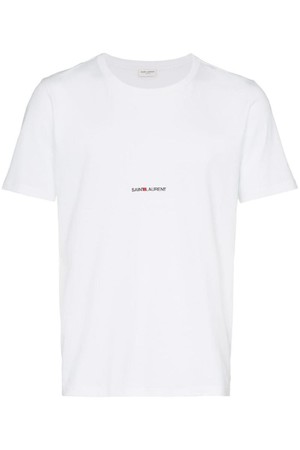 생로랑 남성 티셔츠 LOGO COTTON T SHIRT NB30