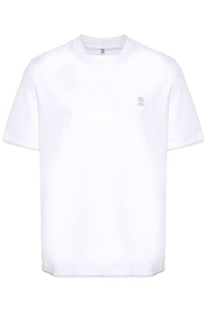 브루넬로 쿠치넬리 남성 티셔츠 LOGO COTTON T SHIRT NB30