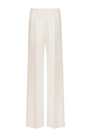 발렌티노 여성 바지 TOILE ICONOGRAPHE WOOL AND SILK BLEND TROUSERS NB30