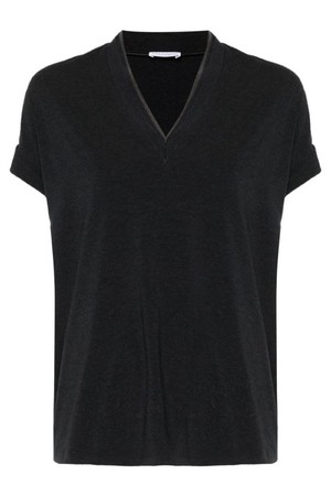 브루넬로 쿠치넬리 여성 티셔츠 V NECK COTTON T SHIRT NB30