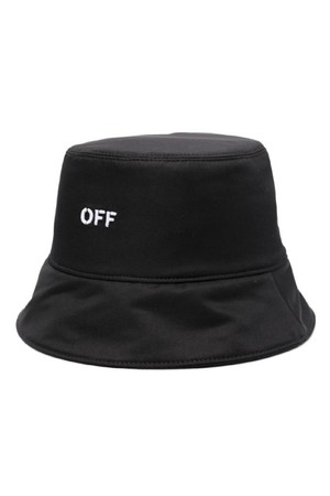 오프화이트 여성 모자 LOGO REVERSIBLE BUCKET HAT NB30