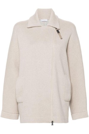 브루넬로 쿠치넬리 여성 가디건 CASHMERE ZIPPED CARDGIAN NB30