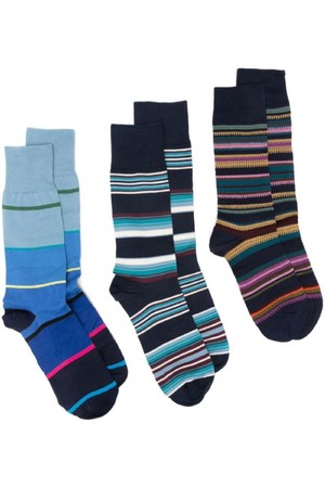 폴스미스 남성 양말 3 PACK STRIPED SOCKS NB30