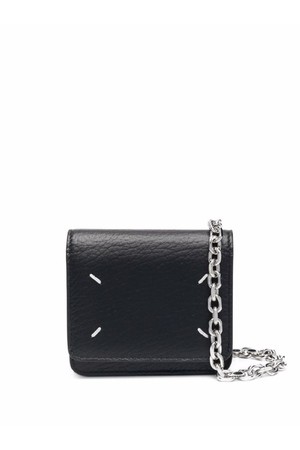 메종마르지엘라 여성 지갑 FOUR STITCHES LEATHER WALLET ON CHAIN NB30