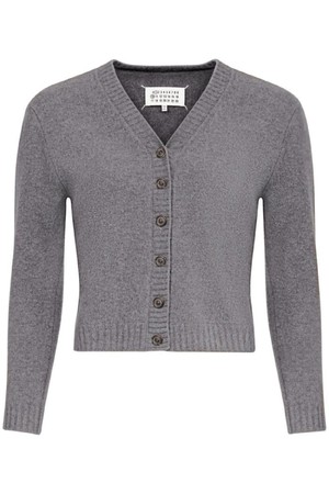 메종마르지엘라 여성 가디건 WOOL V NECKED CARDIGAN NB30