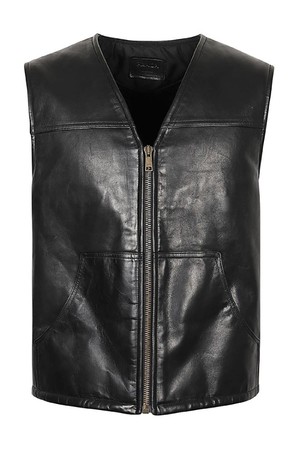 프라다 남성 조끼 LOGO LEATHER VEST NB30