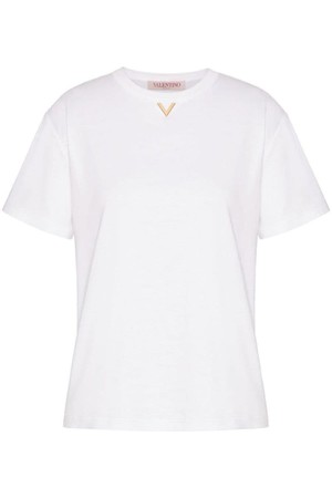 발렌티노 여성 티셔츠 VLOGO COTTON T SHIRT NB30