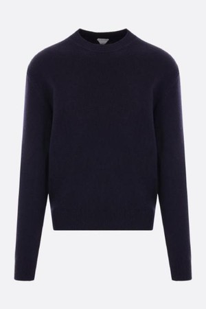 보테가 베네타 남성 니트 스웨터 cashmere pullover with Intrecciato nappa patches NB26