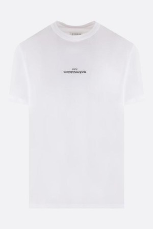 메종마르지엘라 남성 티셔츠 logo embroidered cotton t shirt NB26