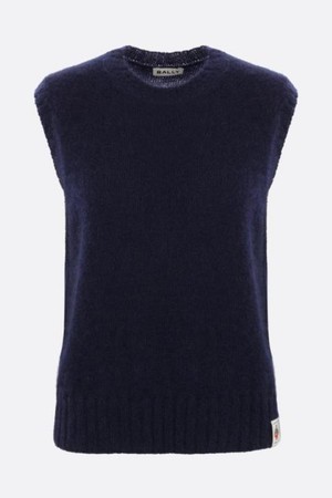 발리 여성 니트 스웨터 mohair and silk knit vest NB26