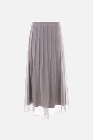 브루넬로 쿠치넬리 여성 스커트 crispy chiffon round skirt NB26