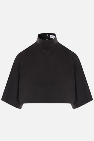 알라이아 여성 티셔츠 cotton poplin highneck top NB26