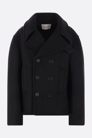 생로랑 여성 코트 wool oversize peacoat NB26