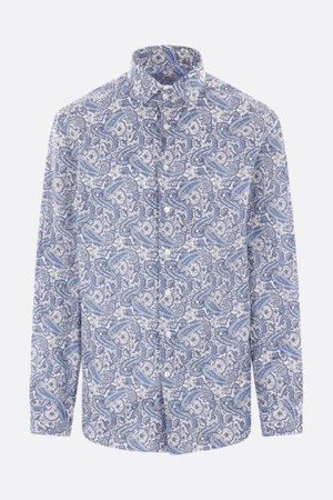 에트로 남성 셔츠 floral Paisley printed poplin shirt NB26