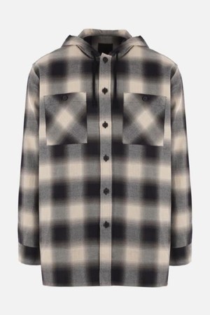 지방시 남성 셔츠 flannel hooded oversized shirt NB26