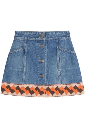 발렌티노 여성 스커트 DENIM MINI SKIRT NB30