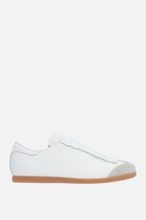 메종마르지엘라 남성 스니커즈 Featherlight smooth leather and suede sneakers NB26