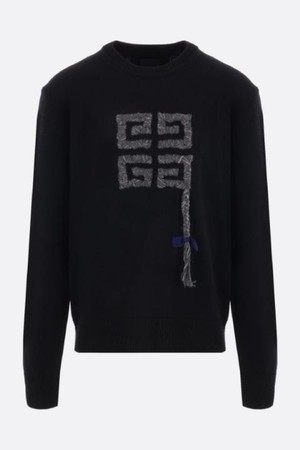 지방시 남성 니트 스웨터 4G Braid embroidered wool sweater NB26