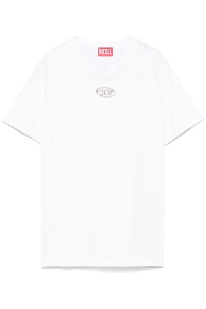 디젤 여성 티셔츠 OVAL D COTTON T SHIRT NB30