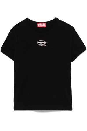 디젤 여성 티셔츠 OVAL D COTTON T SHIRT NB30