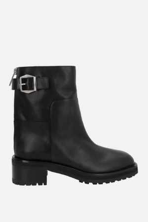 지미추 여성 부츠 Brooklyn shiny leather biker boots NB26