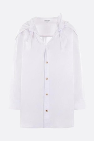 보테가 베네타 여성 셔츠 compact cotton shirt with knots NB26