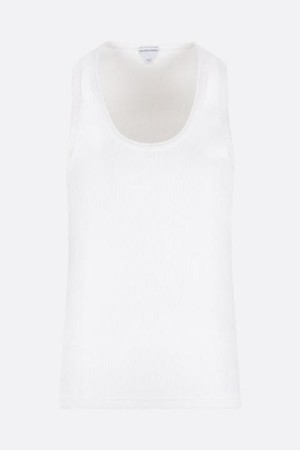 보테가 베네타 여성 티셔츠 ribbed stretch cotton tank top NB26