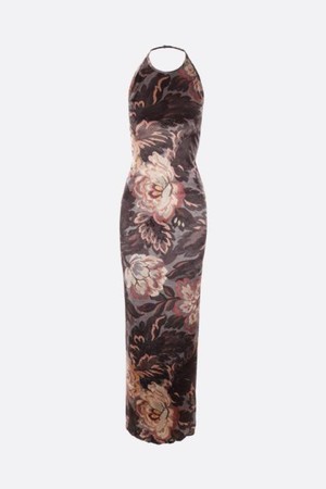 에트로 여성 원피스 floral foliage print chenille long dress NB26