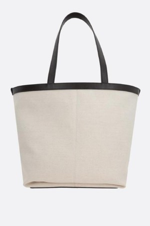 보테가 베네타 여성 토트백 canvas and smooth leather tote bag NB26