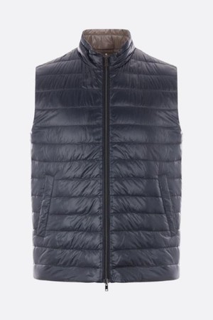 에르노 남성 패딩 reversible sleeveless down jacket in ultralight nylon NB26