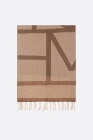 토템 여성 스카프 Monogram jacquard wool scarf NB26