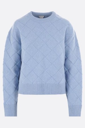 보테가 베네타 여성 니트 스웨터 Intrecciato stretch wool pullover NB26