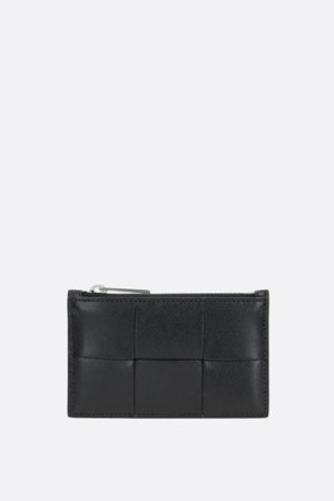 보테가 베네타 남성 카드지갑 Maxi Intrecciato and smooth leather zipped card case NB26