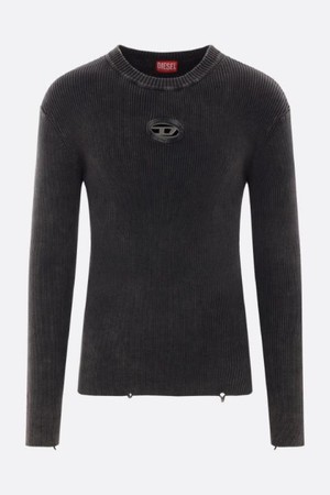 디젤 남성 니트 스웨터 K Darin D ribbed cotton sweater NB26