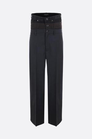 발렌시아가 남성 바지 twill trousers with triple waistband NB26