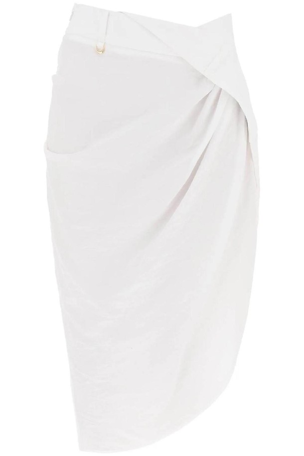 JACQUEMUS - 미디스커트 - 쟈크뮈스 여성 스커트 la jupe saudade asymmetric skirt NB02