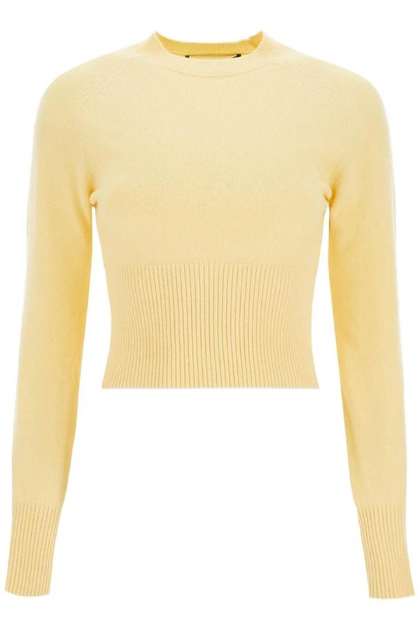 JACQUEMUS - 스웨터 - 쟈크뮈스 여성 스웨터 cropped pullover the threshold NB02