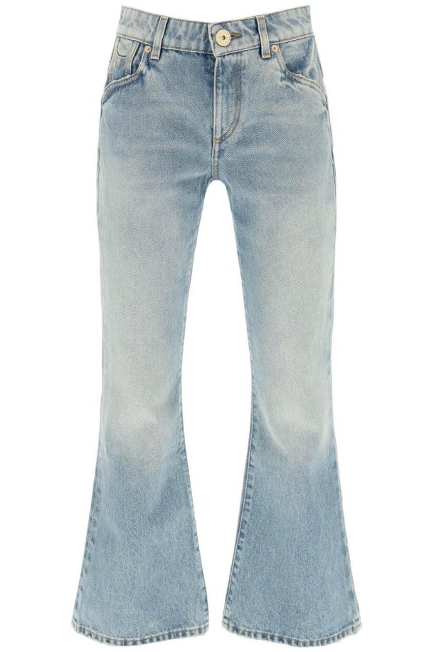 BALMAIN - 데님 - 발망 여성 청바지 western style crop bootcut jeans NB02