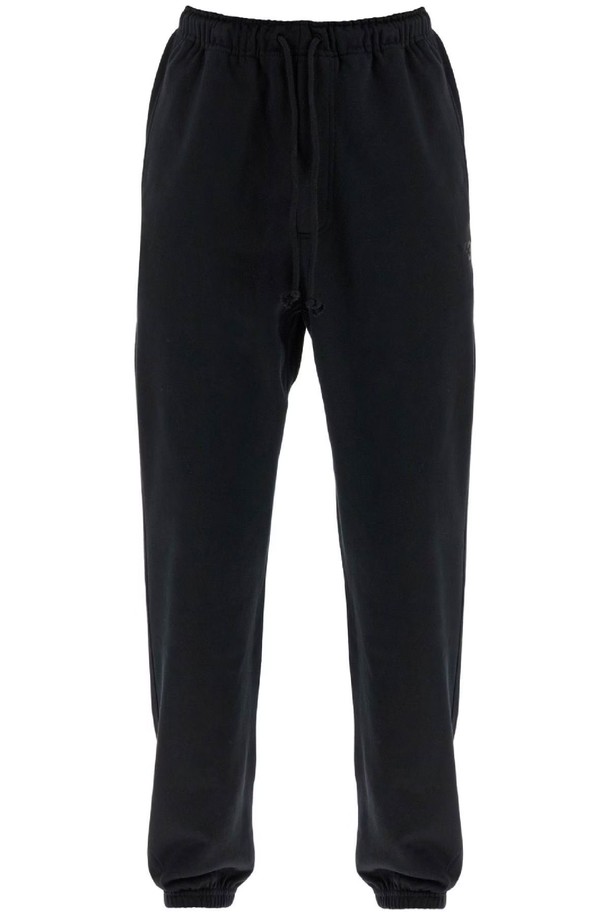 Y-3 - 슬랙스/수트팬츠 - 요지야마모토 남성 바지 wide leg high waist black cotton pants with adjustable drawstring NB02