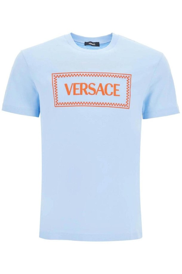 VERSACE - 반팔티셔츠 - 베르사체 남성 티셔츠 embroidered logo t shirt NB02