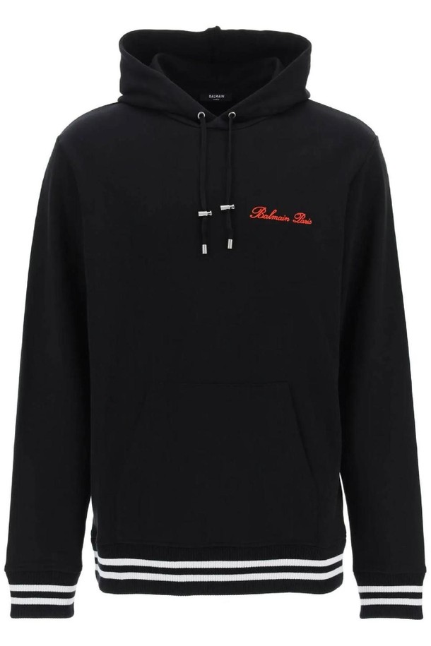 BALMAIN - 스웨트셔츠 - 발망 남성 맨투맨 후드 hoodie with logo embroidery NB02