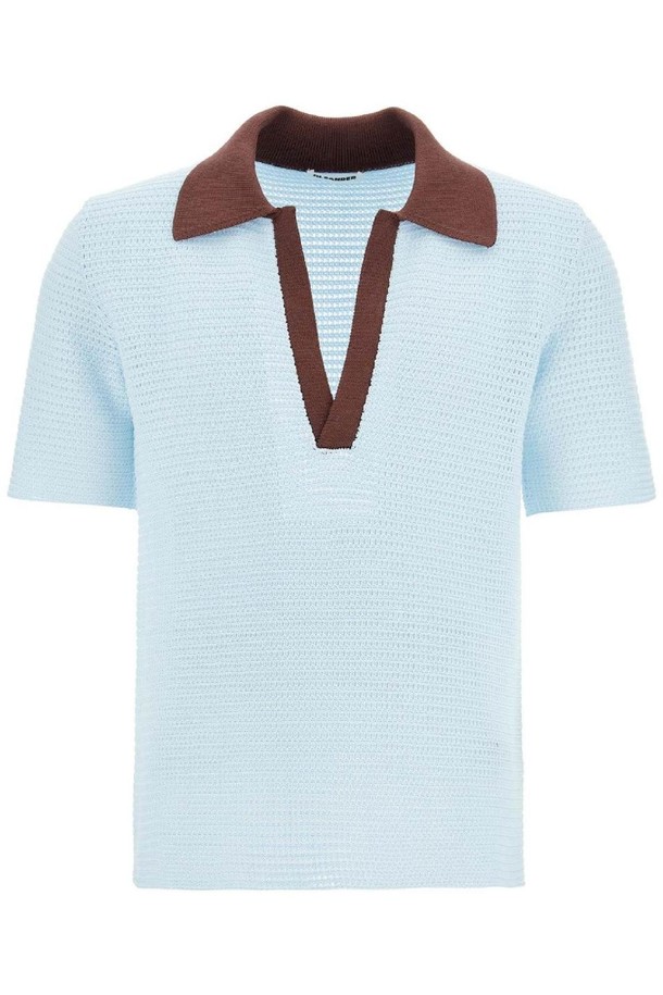 JIL SANDER - 반팔티셔츠 - 질샌더 남성 폴로티 short sleeved polo shirt in perfor NB02