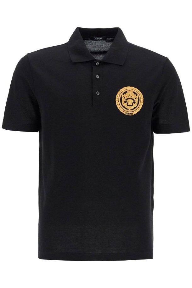 VERSACE - 반팔티셔츠 - 베르사체 남성 폴로티 chain crest polo shirt NB02