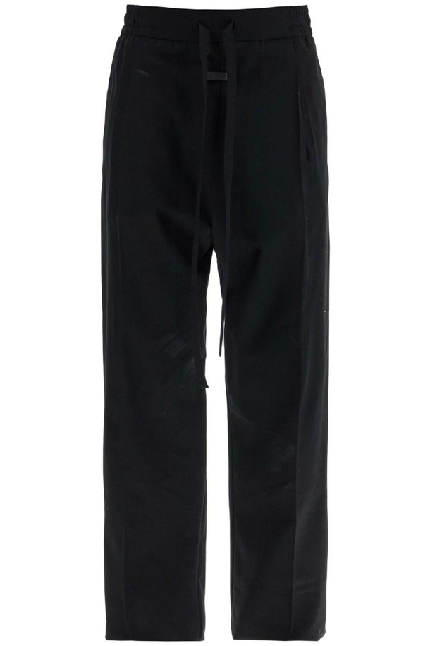 FEAR OF GOD - 슬랙스/수트팬츠 - 피어오브갓 남성 바지 wide leg black cotton and wool pants NB02