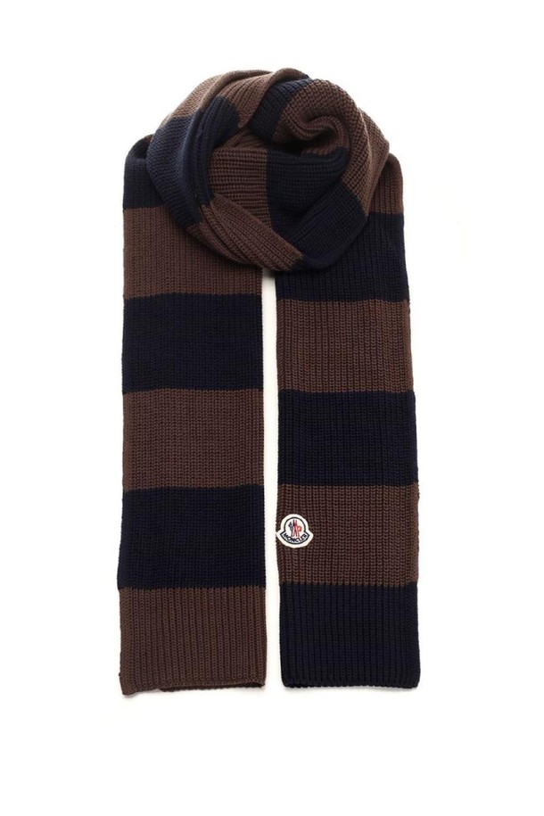 MONCLER - 스카프/머플러 - 몽클레어 남성 스카프 Striped cotton scarf NB19