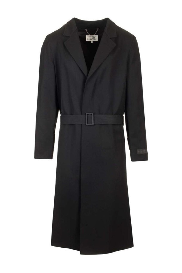 MM6 Maison Margiela - 코트 - 엠엠식스 메종마르지엘라 남성 코트 Wool coat with belt NB19