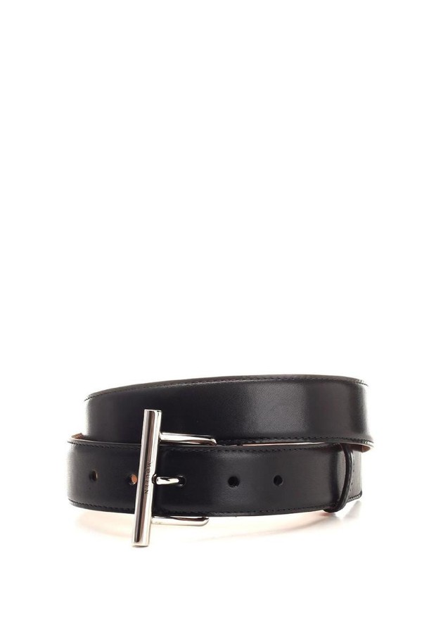 Alexander McQueen - 벨트 - 알렉산더 맥퀸 남성 벨트 Black leather Sling belt NB19