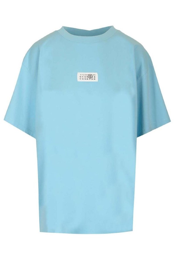 MM6 Maison Margiela - 반소매 티셔츠 - 엠엠식스 메종마르지엘라 여성 티셔츠 Numeric Logo T shirt NB19